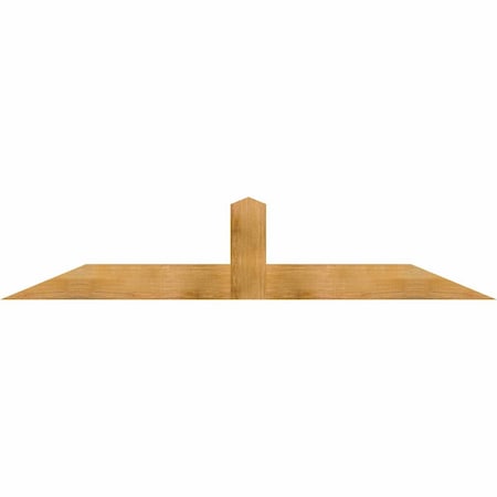 Ekena Millwork Portland Rough Sawn Timber Gable Bracket, Western Red Cedar, 84"W x 17"H x 2"D x 6"F, 5/12 Pitch GBW084X17X0206POR00RWR